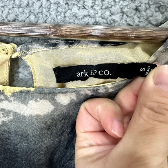 Ark & co shift‎ dress womens small tie dye balloon sleeve boho hippie retro 70s - Picture 2 of 8